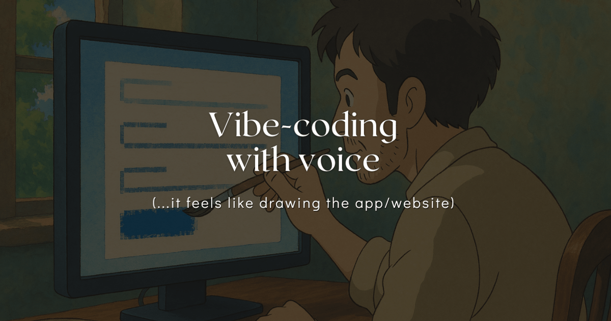 Vibe-coding with Voice