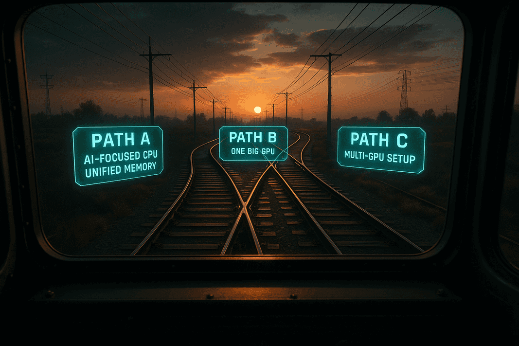 The 3 paths one might take doing the AI Home Lab