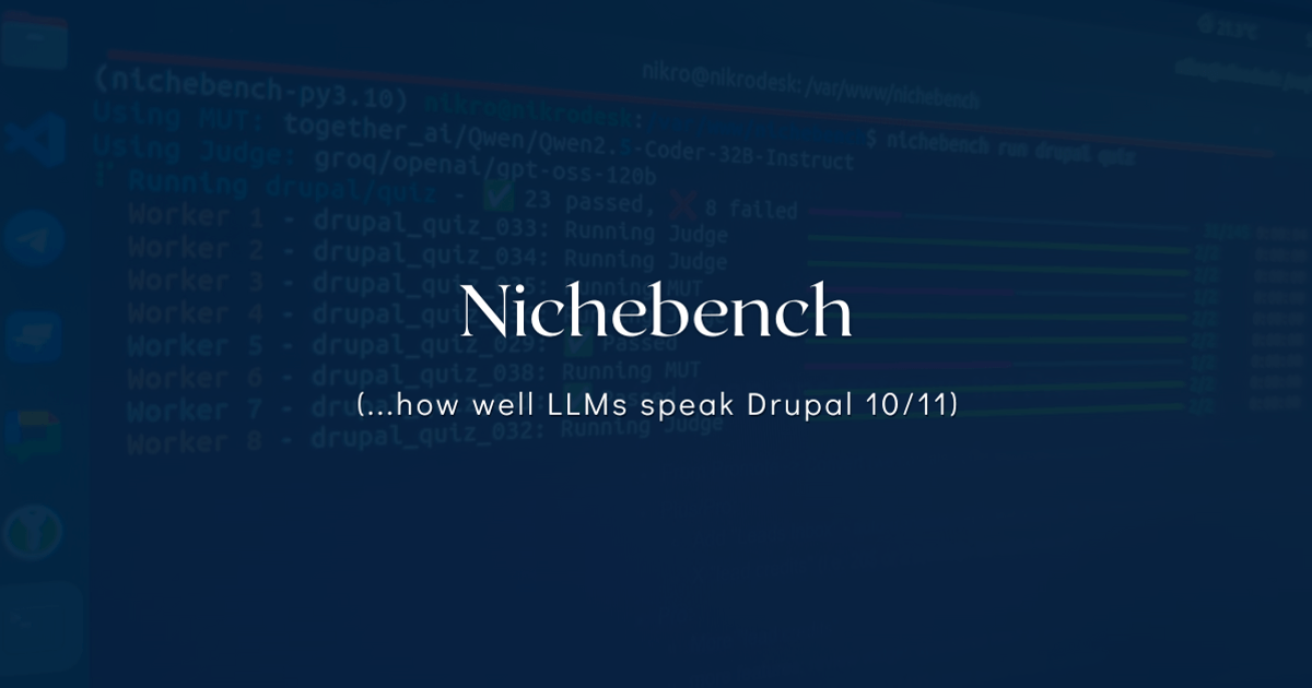 Nichebench - Benching AIs vs Drupal 10-11
