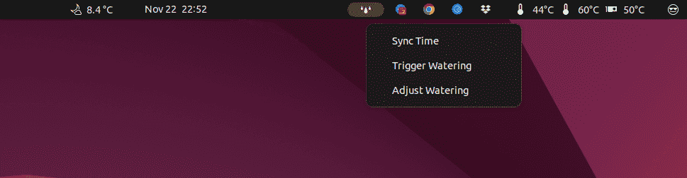 Gnome Extension Example - showing a dropdown